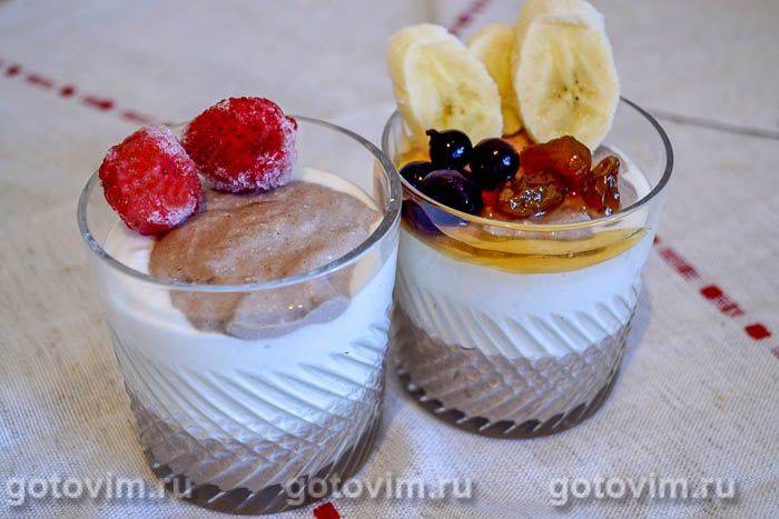 Сирний десерт із желатином. Фотографія рецепта