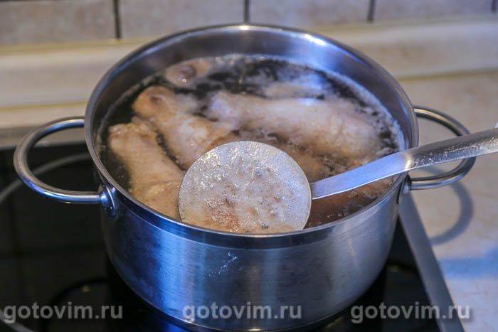 Курячі гомілки зі смаженими лисичками