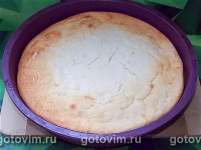 Ніжний сирник на шоколадному коржі