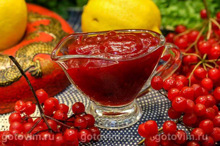 Соус із калини. Фотографія рецепта