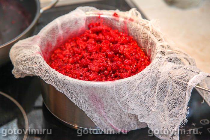 Желе з червоної смородини з малиною