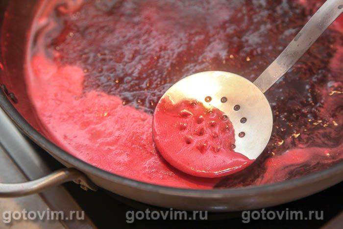 Желе з червоної смородини з малиною