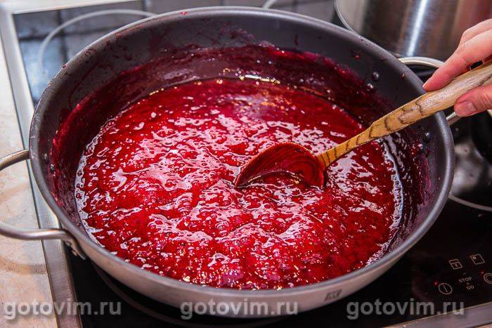 Желе з червоної смородини з малиною