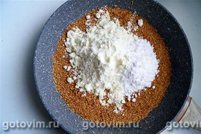 Бурфі - домашні цукерки з сухого молока та кунжуту