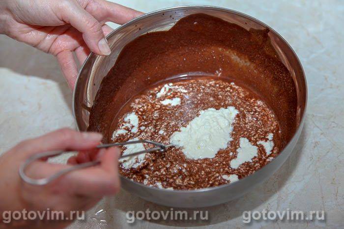 Двоколірний баварський крем із лохиною