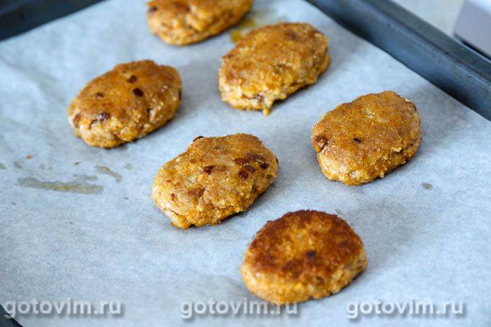 Котлети з баранини з грибами в хрусткому паніруванні