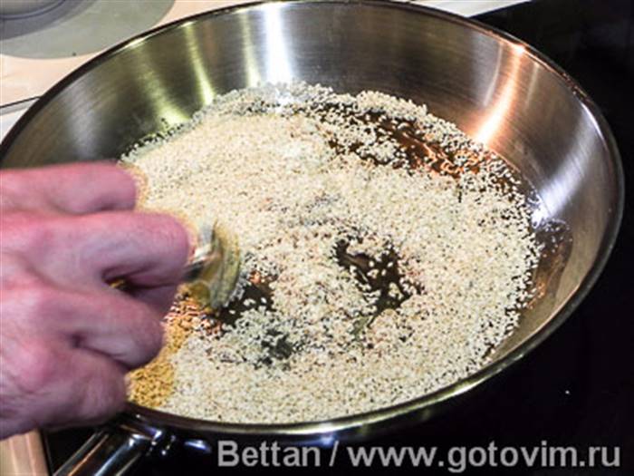 Кунжутні козинаки до морозива