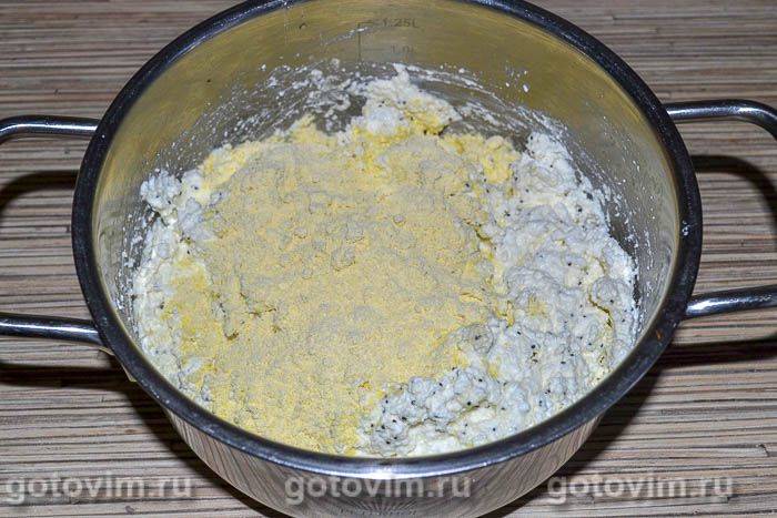 Сирна запіканка з маком на кукурудзяному борошні (без глютену)