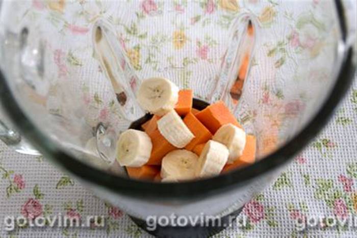 Смузі з гарбуза з бананом і бататом