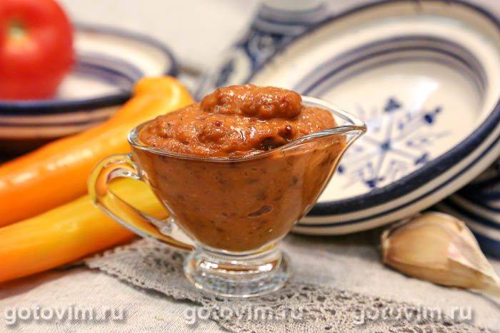 Соус харісса з в'яленими помідорами. Фотографія рецепта