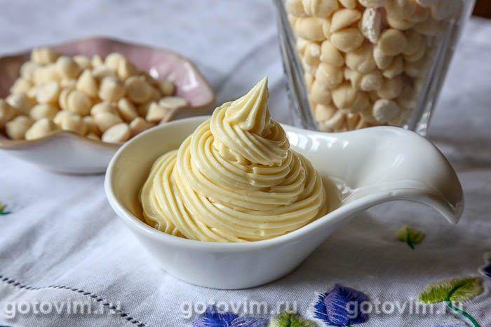 Білий ганаш (на білому шоколаді). Фотографія рецепта