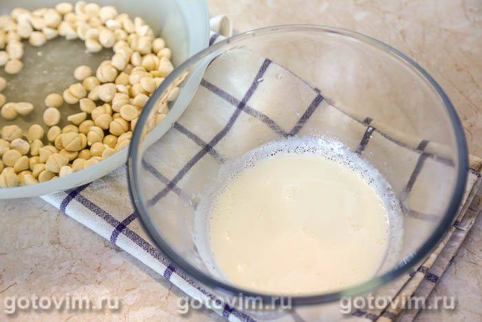 Білий ганаш (на білому шоколаді)