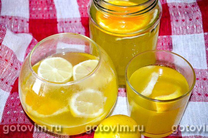 Домашній лимонад «Цитрусовий мікс». Фотографія рецепта