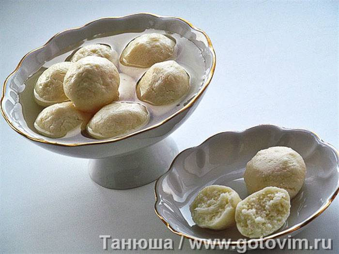 Індійська расгулла (сирний десерт). Фотографія рецепта