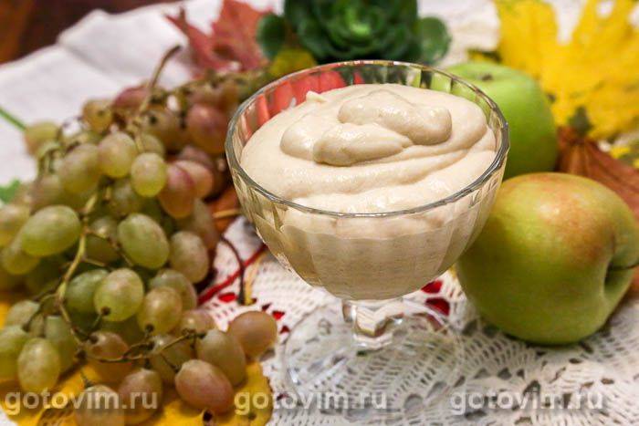 Заварний яблучний крем із вершковим маслом. Фотографія рецепта